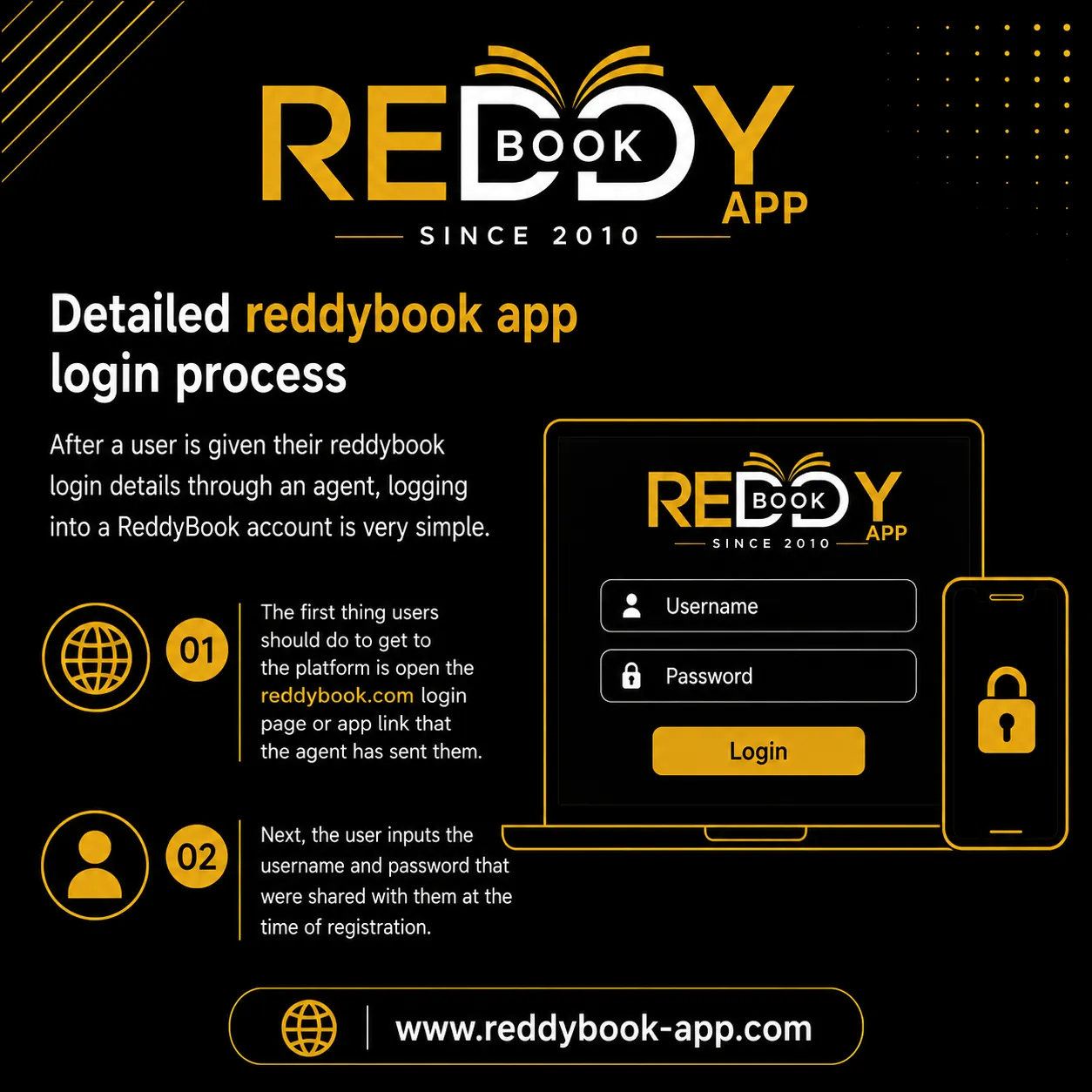 Detailed ReddyBook App Login Process
