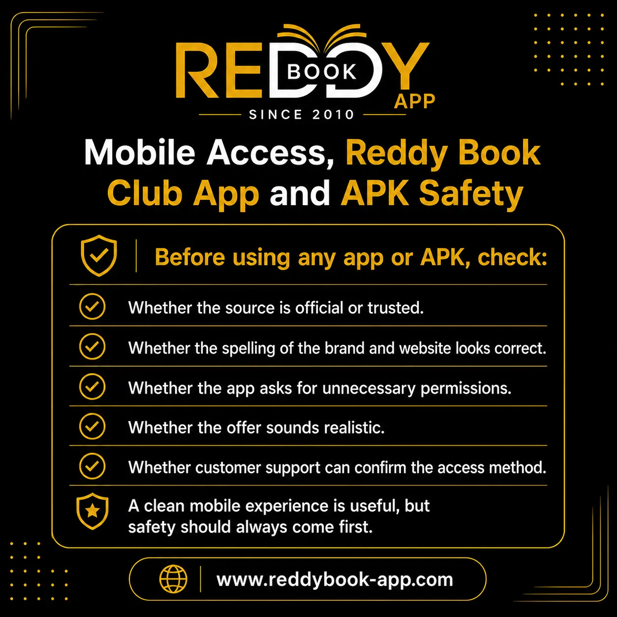 Mobile Access Reddy Book Club App APK Safety