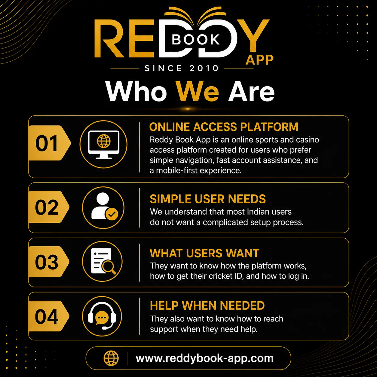 Who We Are – Reddy Book App